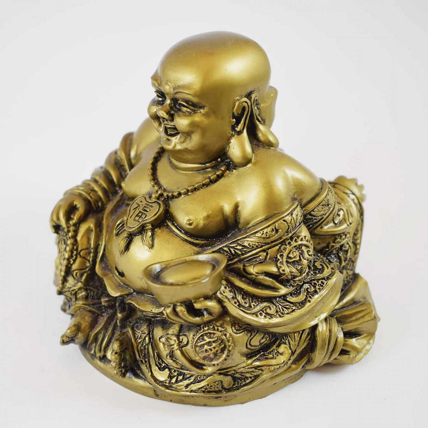 resin laughing buddha statue